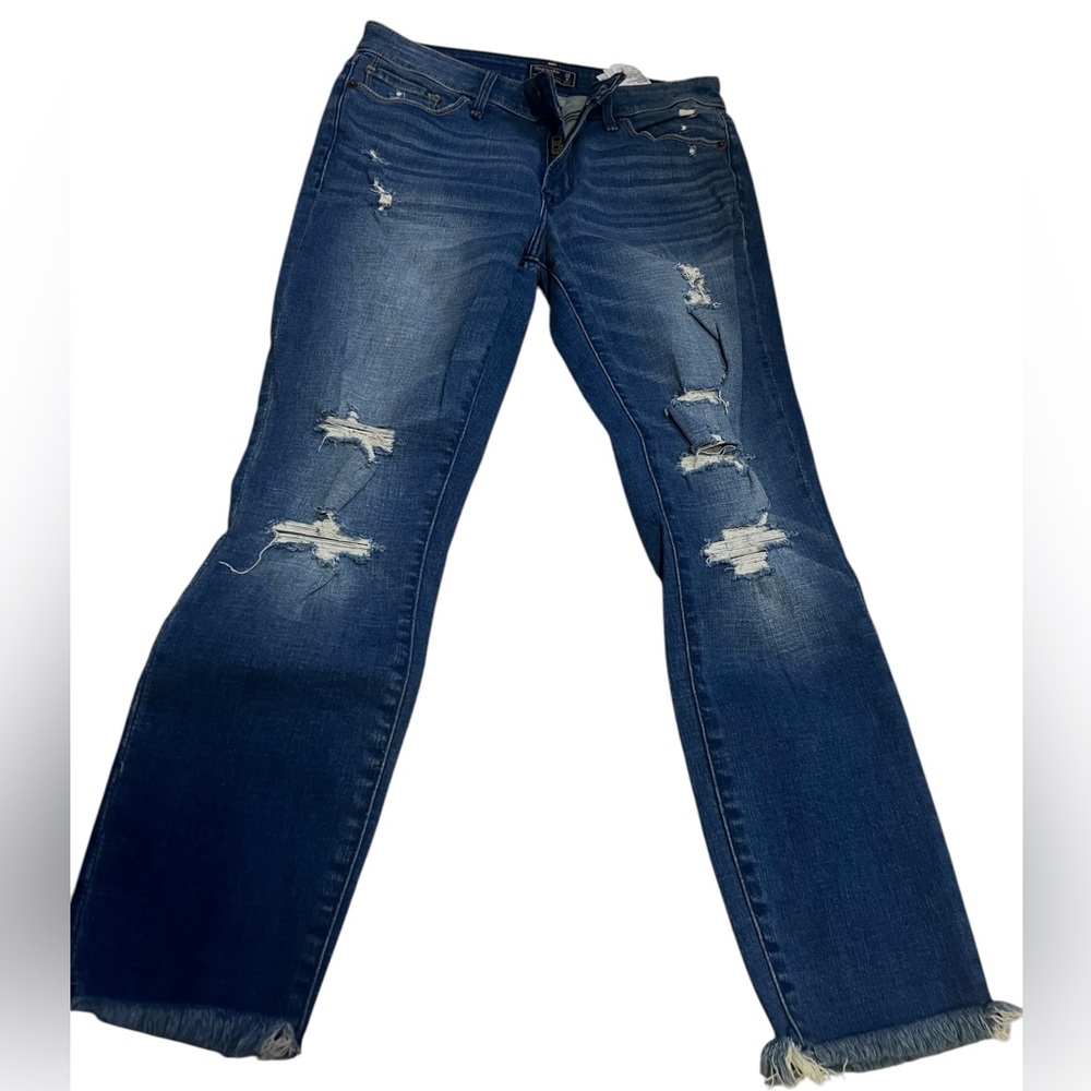 Abercrombie & Fitch sz 28 / 6 short Mid Rise Super Skinny Ankle jeans